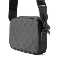 Load image into Gallery viewer, GUCCI GG Rubber Effect Shoulder Bag Black771293 AAC4D 1000 Rubber Canvas
