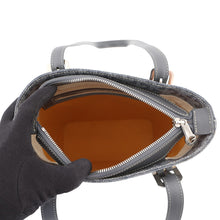 Load image into Gallery viewer, GOYARD Mari Gallant Handbag Gray/White PVC Size PM
