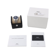 将图像加载到图库查看器中，IWC Pilot's Watch Chronograph 43 W43mm Stainless Steel Black DialIW378002
