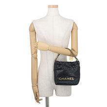Load image into Gallery viewer, CHANEL CHANEL22 BlackAS3980 Shiny Calf Leather Size Mini
