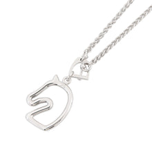 Load image into Gallery viewer, HERMES Tonnerre Necklace Size Small Black Metal
