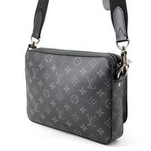 将图像加载到图库查看器中，LOUIS VUITTON Trio Messenger NoirM69443 Monogram Eclipse Monogram Eclipse Reverse
