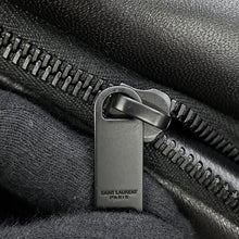 Load image into Gallery viewer, SAINT LAURENT PARIS Wide Logo Puffer Boston Bag Black797640AACIW1000 Lambskin
