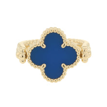 Load image into Gallery viewer, Van Cleef &amp; Arpels Vintage Alhambra Reversible Ring Size 51/#11VCARPGV151/VCARPGV100 18K Yellow Gold
