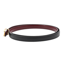 Load image into Gallery viewer, CHANEL CC Logo Belt Size 80 Black/BordeauxAAC224 Leather
