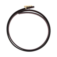 Load image into Gallery viewer, CHANEL CC Logo Belt Size 80 Black/BordeauxAAC224 Leather
