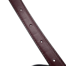 Load image into Gallery viewer, CHANEL CC Logo Belt Size 80 Black/BordeauxAAC224 Leather

