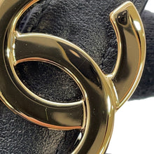 Load image into Gallery viewer, CHANEL CC Logo Belt Size 80 Black/BordeauxAAC224 Leather
