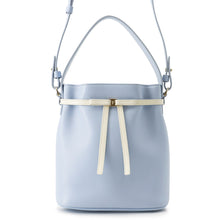 Load image into Gallery viewer, Ferragamo Bucket bag (2-way bag) Sky Blue/Ivory221081 790188 Calf Leather Size Mini
