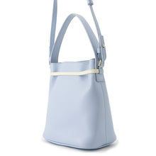 Load image into Gallery viewer, Ferragamo Bucket bag (2-way bag) Sky Blue/Ivory221081 790188 Calf Leather Size Mini
