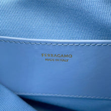 Load image into Gallery viewer, Ferragamo Bucket bag (2-way bag) Sky Blue/Ivory221081 790188 Calf Leather Size Mini
