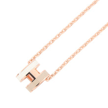 将图像加载到图库查看器中，HERMES Pop Ash Necklace Rocabar Size Mini system Gold Plated Lacquer
