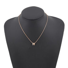将图像加载到图库查看器中，HERMES Pop Ash Necklace Rocabar Size Mini system Gold Plated Lacquer
