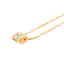 将图像加载到图库查看器中，HERMES Pop Ash Necklace Rocabar Size Mini Malabar Gold Plated Lacquer
