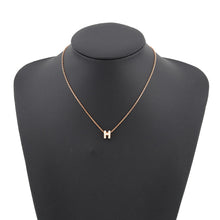 将图像加载到图库查看器中，HERMES Pop Ash Necklace Size Mini White Lacquer Gold Plated
