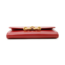 Load image into Gallery viewer, SAINT LAURENT PARIS Le Maillon Chain Wallet Opium Red696608 Calf Leather
