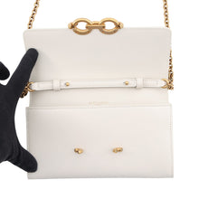 Load image into Gallery viewer, SAINT LAURENT PARIS Le Maillon Chain Wallet Vintage White696608 Calf Leather
