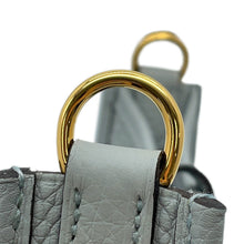 将图像加载到图库查看器中，HERMES Evelyne Long Blue Gacier Taurillon Clemence Size TPM
