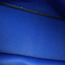 Load image into Gallery viewer, HERMES HAUT A COURROIES Tricolore Black/Gold/Blue Royal Togo Leather Size 40
