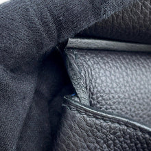 Load image into Gallery viewer, HERMES HAUT A COURROIES Tricolore Black/Gold/Blue Royal Togo Leather Size 40

