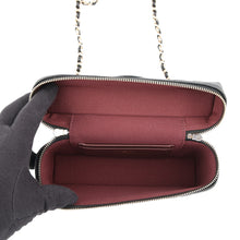 Load image into Gallery viewer, CHANEL Matelasse Classic Vanity Chain Pouch BlackAP4385 Caviar Leather
