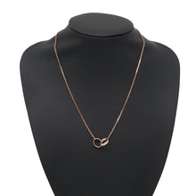 Load image into Gallery viewer, CARTIER Baby Love Semi-Pave NecklaceB7013900 18K Pink Gold
