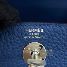 Load image into Gallery viewer, HERMES Lindy Blue Tie Taurillon Clemence Size Mini
