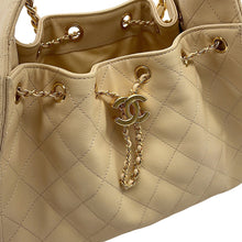 Load image into Gallery viewer, CHANEL CHANEL25 ChainShoulder Bag BeigeAS5293 Caviar Leather Size Small
