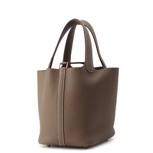 将图像加载到图库查看器中，HERMES Picotin Lock Etoupe Taurillon Clemence Size PM
