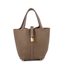 将图像加载到图库查看器中，HERMES Picotin Lock Etoupe Taurillon Clemence Size PM
