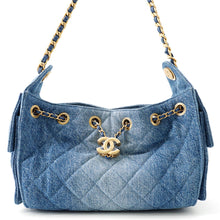 Load image into Gallery viewer, CHANEL CHANEL25 ChainShoulder Bag BlueAS5631-B23556-U7740 Washed Denim Size Mini
