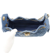 Load image into Gallery viewer, CHANEL CHANEL25 ChainShoulder Bag BlueAS5631-B23556-U7740 Washed Denim Size Mini
