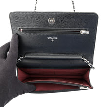 Load image into Gallery viewer, CHANEL Matelasse Classic Chain Wallet BlackAP0250 Caviar Leather
