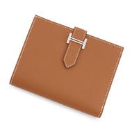 HERMES Bean compact Gold Epsom