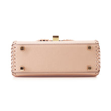 将图像加载到图库查看器中，Valextra Iside Blanket Stitch Cheek PinkWBES0022593VOC99PBM Leather Size micro

