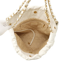 Load image into Gallery viewer, CHANEL CHANEL22 ChainShoulder Bag WhiteAS3260-B08038-10601 Shiny Calf Leather Size Small
