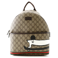 Load image into Gallery viewer, GUCCI GG Supreme Children's Backpack Dog Beige782708 PVC Leather
