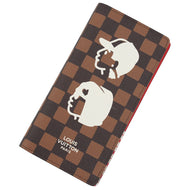 LOUIS VUITTON Portefeuille Brazza Pharrell Williams/NIGO Collaboration 2025 Fall/Winter Collection RedN40780 Damier Friendship Canvas