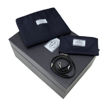 Load image into Gallery viewer, PRADA Re-Nylon Drawstring Bag 2WAYBag Black1BE067 Nylon Leather Rhinestone Beads
