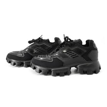 Load image into Gallery viewer, PRADA Cloud Bust Thunder Knit Fabric Sneakers Black2EG293 Polyester69% Nylon31% Size 7 1/2
