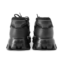 Load image into Gallery viewer, PRADA Cloud Bust Thunder Knit Fabric Sneakers Black2EG293 Polyester69% Nylon31% Size 7 1/2
