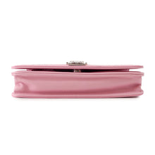 将图像加载到图库查看器中，CHANEL Boy Chanel Chain Wallet Pink/StrassA80287 Leather/Rhinestone

