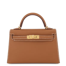 Load image into Gallery viewer, HERMES Mini Kelly 2 Outer stitch Gold Epsom
