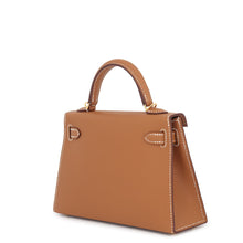 将图像加载到图库查看器中，HERMES Mini Kelly 2 Outer stitch Gold Epsom
