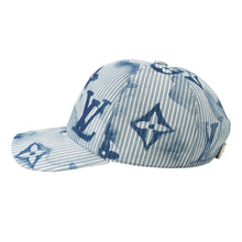 Load image into Gallery viewer, LOUIS VUITTON Cap - Hickory Stripe Size 60 BlueM76755 Cotton100%
