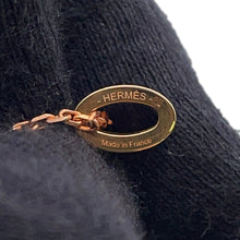 将图像加载到图库查看器中，HERMES Pop Ash Necklace Black Gold Plated Lacquer
