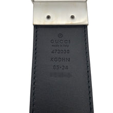 将图像加载到图库查看器中，GUCCI Interlocking G Belt Size 85 Beige/Black473030 GG Supreme Leather
