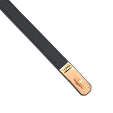 Load image into Gallery viewer, HERMES Kelly belt Black Epsom

