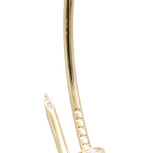 将图像加载到图库查看器中，CARTIER Juste Un Clou Diamond Bracelet Size SM/16B6066116/B6066100 18K Yellow Gold

