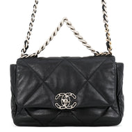 CHANEL CHANEL19 ChainShoulder Bag BlackAS1160 Lambskin